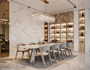 Living Room in 4 BHK Apartment at Worli – for Sale