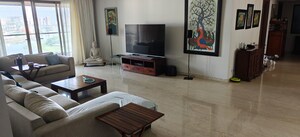 Living Room in 5 BHK Apartment at Panchshil Eon Waterfront I, Kharadi – for Rent