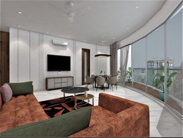 Living Room in 4 BHK Apartment at Lodha The World Towers World One Tier 2, Worli – for Sale