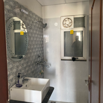 Bathroom in 4 BHK Apartment at Sushma Valencia, Nagla Road – for Rent