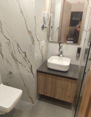 Bathroom in Studio Apartment at Kaveri City Center, Delta I Greater Noida – for Rent