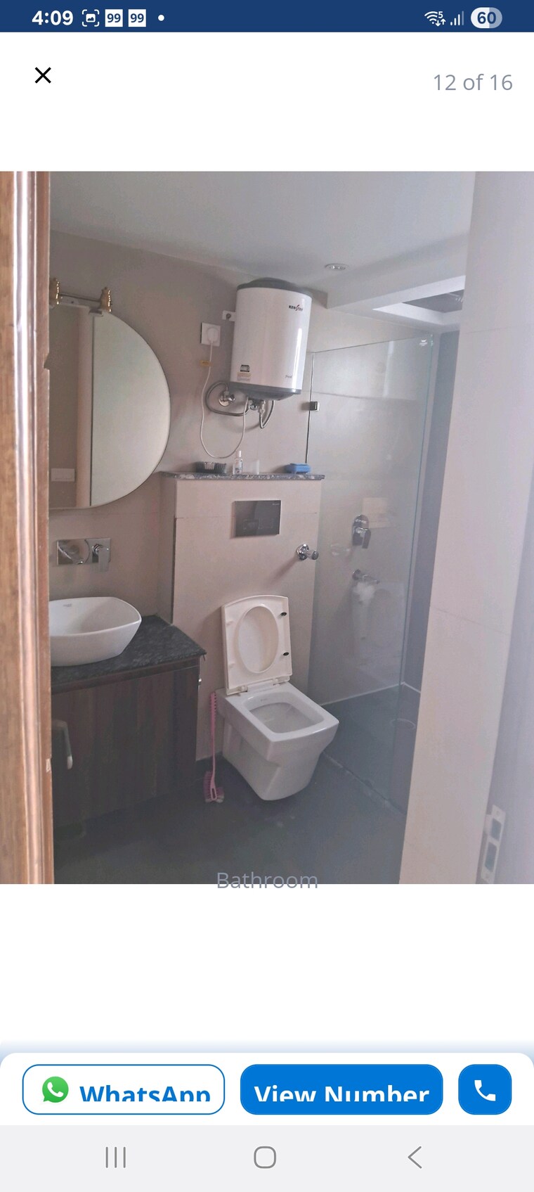 Bathroom, south city 1 3 Bedroom 180 Sq.Yd. Builder Floor In South City 1 Gurgaon 9470728