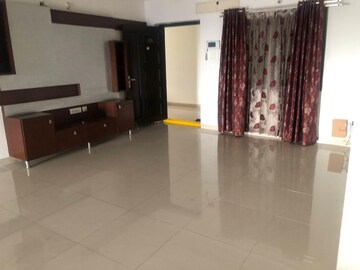 Living Room in 3 BHK Apartment at Ramky Towers, Gachibowli – for Rent