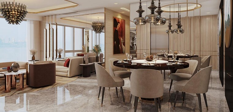 Living Room, lodha-sea-face 3 Bedroom 1450 Sq.Ft. Apartment In Worli Mumbai 9471118