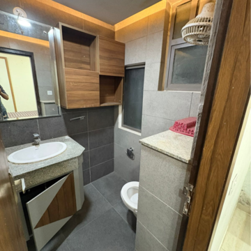 Attached Bathroom in 3 BHK Apartment at Paras Dews, Panwala Khusropur – for Rent