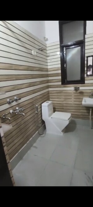 Bathroom in 3 BHK Builder Floor at Chattarpur – for Rent