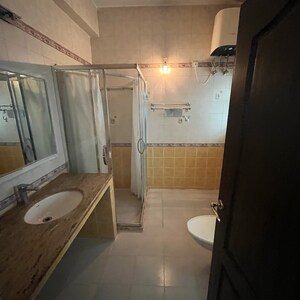 Bathroom in 3 BHK Apartment at Aparna Chandradeep, Banjara Hills – for Rent