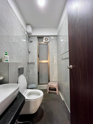 Bathroom in 2 BHK Apartment at Hiranandani Estate, Ghodbunder Road – for Rent