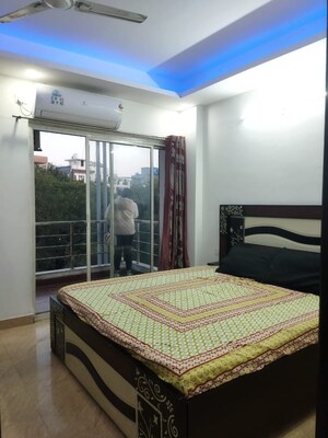 Bedroom in 1 BHK Builder Floor at Ansal Sushant Apartments, Sushant Lok I – for Rent