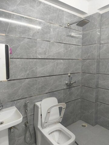 Bathroom in 3 BHK Builder Floor at Chattarpur – for Rent