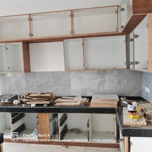 Kitchen in 3 BHK Apartment at Rishita Manhattan, Gomti Nagar – for Rent