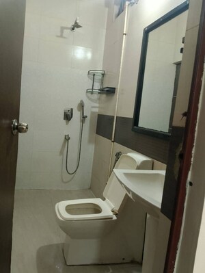 Bathroom in 2 BHK Builder Floor at Chattarpur – for Rent