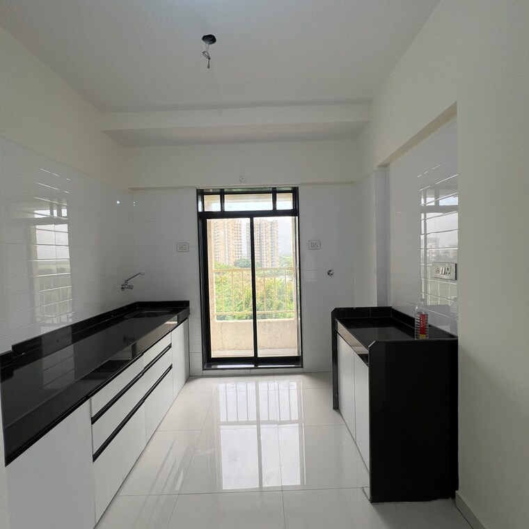 Kitchen, mukti-shantinath-tower 2 Bedroom 625 Sq.Ft. Apartment In Vartak Ward Palghar 9472728
