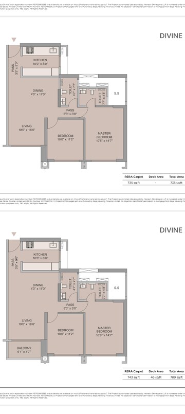 Floor Plan in 3 BHK Builder Floor at Mextech Miraya Divine, Kapur Bawdi – for Sale
