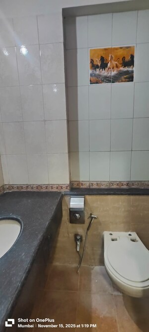 Bathroom in 3 BHK Apartment at Mount Everest Apartment, Bhakti Park – for Rent