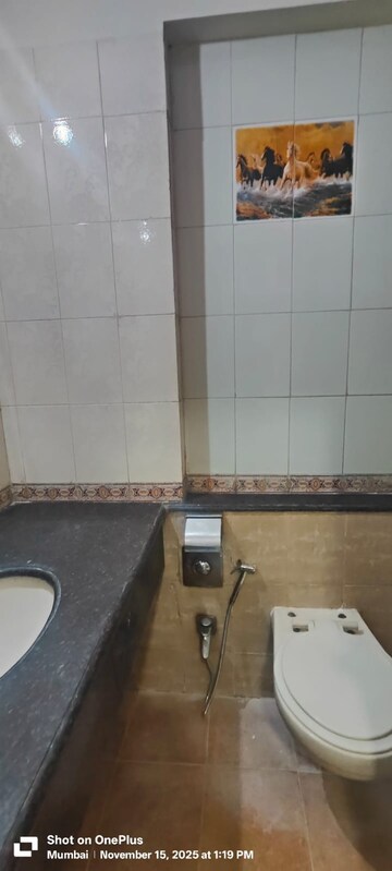 Bathroom in 3 BHK Apartment at Mount Everest Apartment, Bhakti Park – for Rent