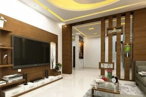 Living Room in 3 BHK Builder Floor at Chattarpur – for Rent