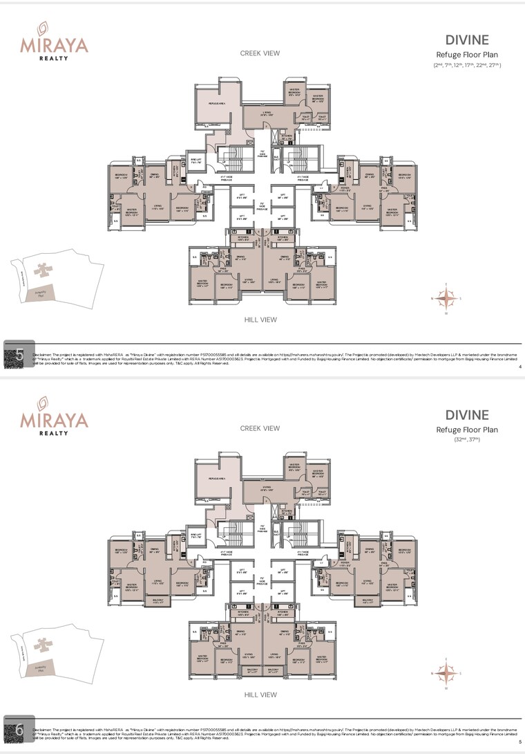 Floor Plan, mextech-miraya-divine 2 Bedroom 515 Sq.Ft. Builder Floor In Kapur Bawdi Thane 9472790