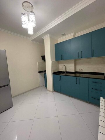 Kitchen in 3 BHK Builder Floor at Uttam Nagar – for Sale