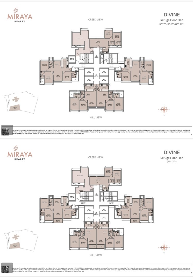 Floor Plan, mextech-miraya-divine 2 Bedroom 665 Sq.Ft. Builder Floor In Kapur Bawdi Thane 9472888