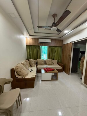 Living Room in 1 BHK Apartment at Cosmos 27 Gbr, Kasarvadavali – for Rent