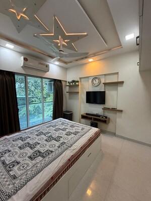 Bedroom in 1 BHK Apartment at Cosmos 27 Gbr, Kasarvadavali – for Rent