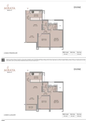 Floor Plan in 3 BHK Builder Floor at Mextech Miraya Divine, Kapur Bawdi – for Sale