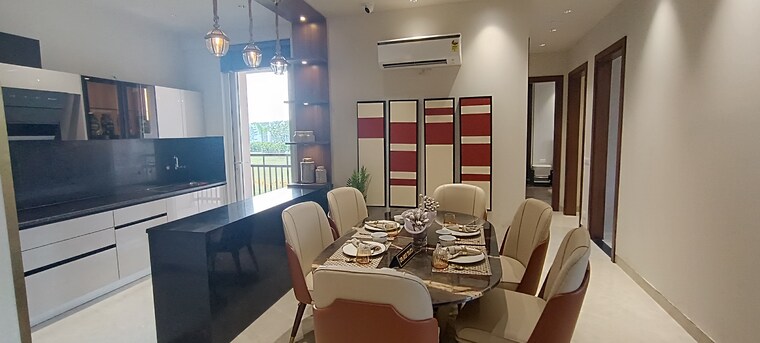 Living Room, jashn-elevate 3 Bedroom 999 Sq.Ft. Apartment In Sushant Golf City Lucknow 9472952