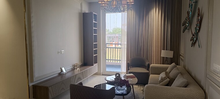 Living Room, jashn-elevate 3 Bedroom 999 Sq.Ft. Apartment In Sushant Golf City Lucknow 9472952