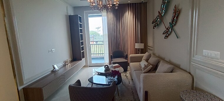 Living Room, jashn-elevate 3 Bedroom 999 Sq.Ft. Apartment In Sushant Golf City Lucknow 9472952