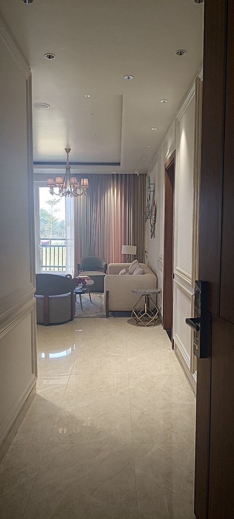 Living Room, jashn-elevate 3 Bedroom 999 Sq.Ft. Apartment In Sushant Golf City Lucknow 9472952