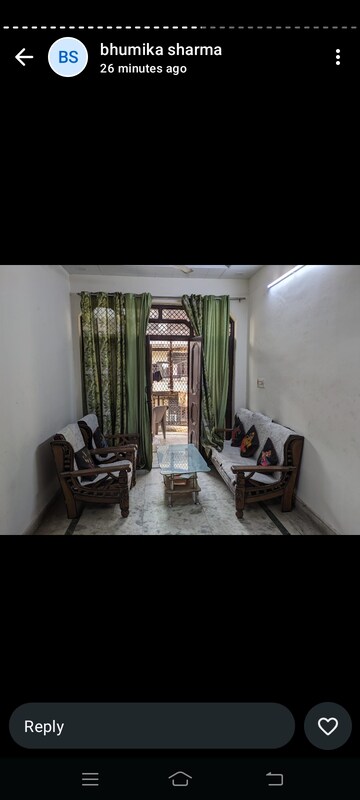 Living Room in 2 BHK Builder Floor at Vaishali Media Apartment, Vaishali Sector 5 – for Rent