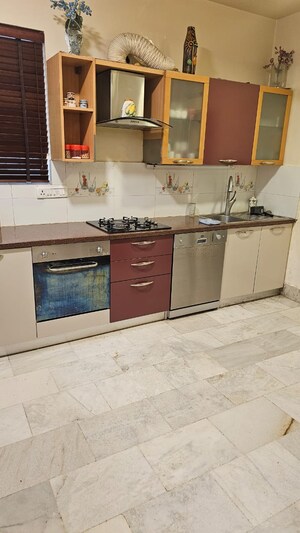 Kitchen in 4 BHK Apartment at Ratna Avenue, Richmond Road – for Rent