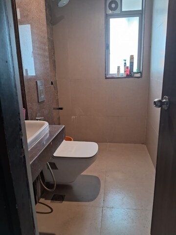 Bathroom in 3 BHK Apartment at Lodha Luxuria Priva, Majiwada – for Sale