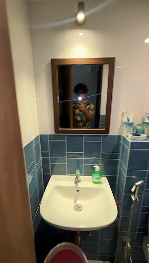 Bathroom in 2 BHK Apartment at Lodha Amara, Kolshet Road – for Rent