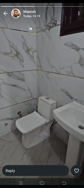 Bathroom in 2 BHK Builder Floor at Maya Homes, Indrapuram – for Sale