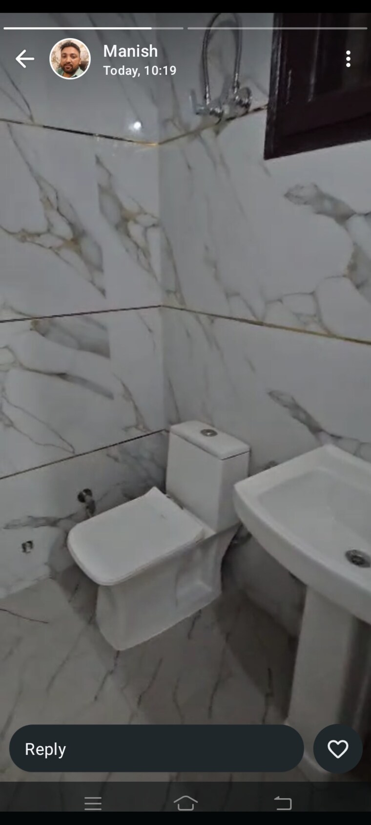 Bathroom, maya-homes 2 Bedroom 900 Sq.Ft. Builder Floor In Indrapuram Ghaziabad 9473109