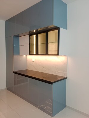 Kitchen in 3 BHK Apartment at Rajapushpa Provincia, Narsingi – for Rent