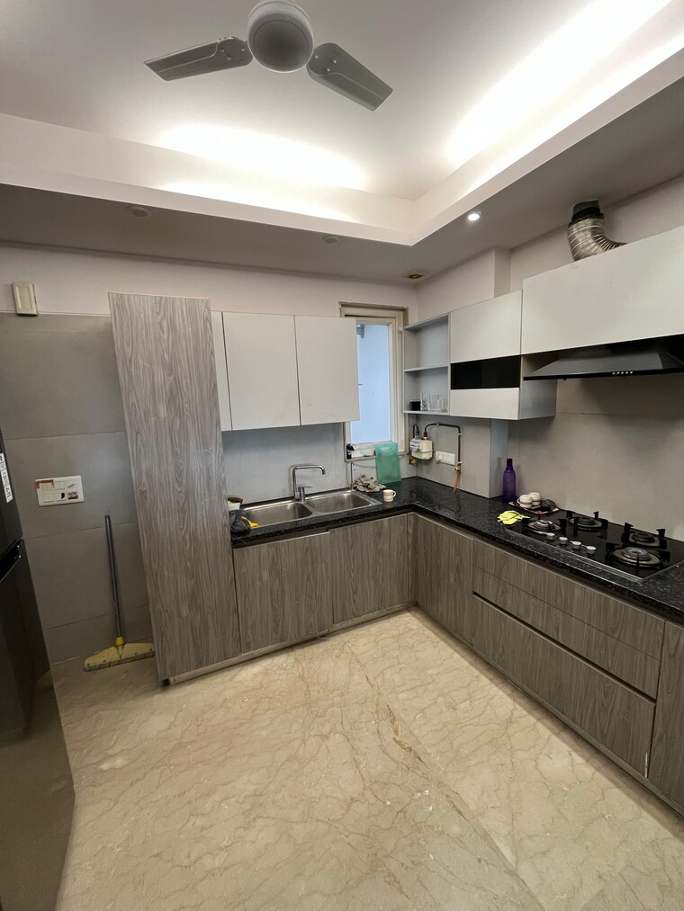 Kitchen, pragya-kunj-apartments 3 Bedroom 1800 Sq.Ft. Builder Floor In Greater Kailash I Delhi 9473147
