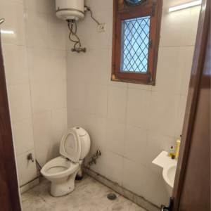 Bathroom in 2 BHK Builder Floor at Malviya Nagar – for Rent