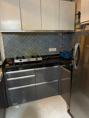 Kitchen in 1 BHK Apartment at Lodha Crown Quality Homes, Majiwada – for Rent