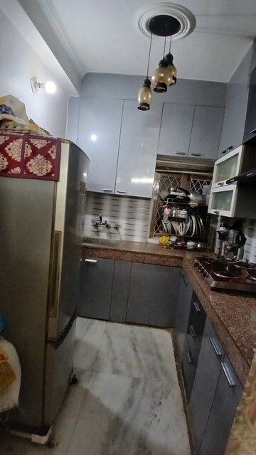 Kitchen in 3 BHK Apartment at Zakir Nagar – for Sale
