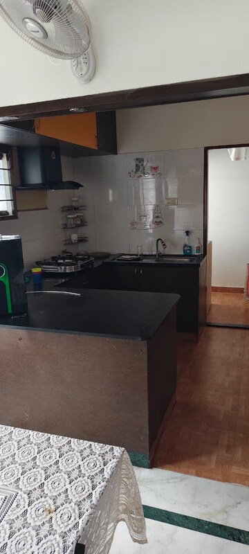 Kitchen in 3 BHK Apartment at Langford Court, Langford Town – for Rent