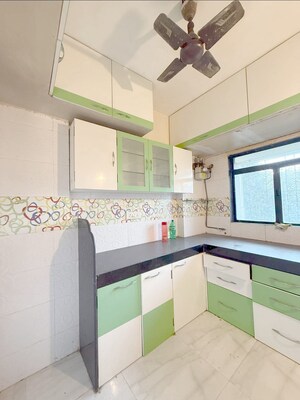 Kitchen in 1 BHK Apartment at Aashirwad CHS Kandivali East, Kandivali East – for Rent