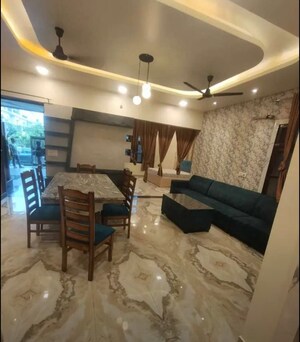 Living Room in 3 BHK Apartment at Hazratganj – for Rent