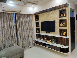 Living Room in 2 BHK Apartment at Akshar Green World, Dighe – for Sale