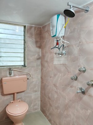 Bathroom in 2 BHK Apartment at Miramar CHS, Dadar West – for Rent