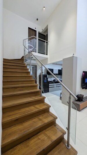 Staircase in 3 BHK Apartment at Mantra Mesmer, Keshav Nagar – for Sale