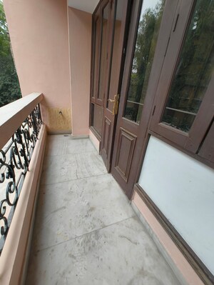 Balcony in 3 BHK Apartment at Fort View Apartments, Kalkaji – for Rent