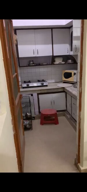Kitchen in 2 BHK Builder Floor at Malviya Nagar – for Rent